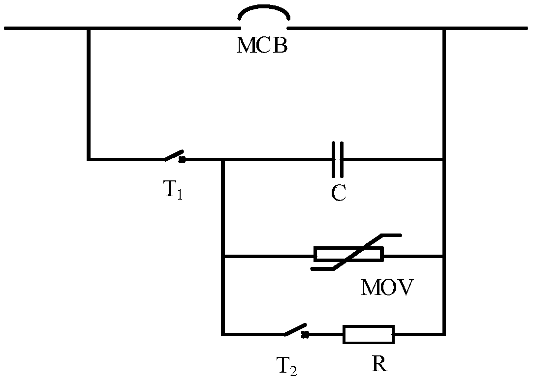 Direct-current circuit breaker for low-voltage direct current