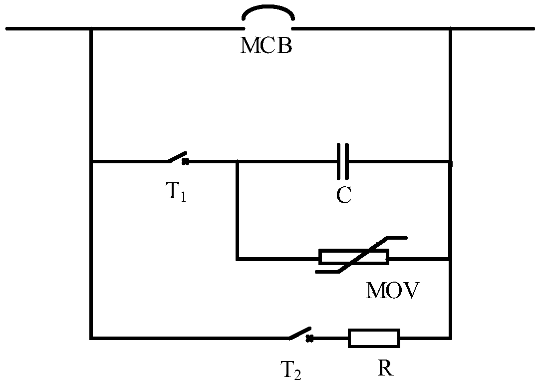 Direct-current circuit breaker for low-voltage direct current