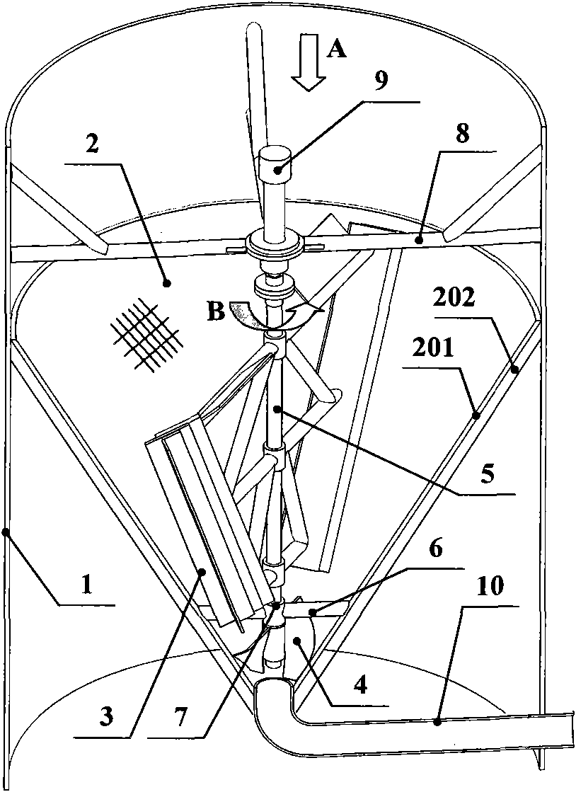 Self-rotating clean collecting device