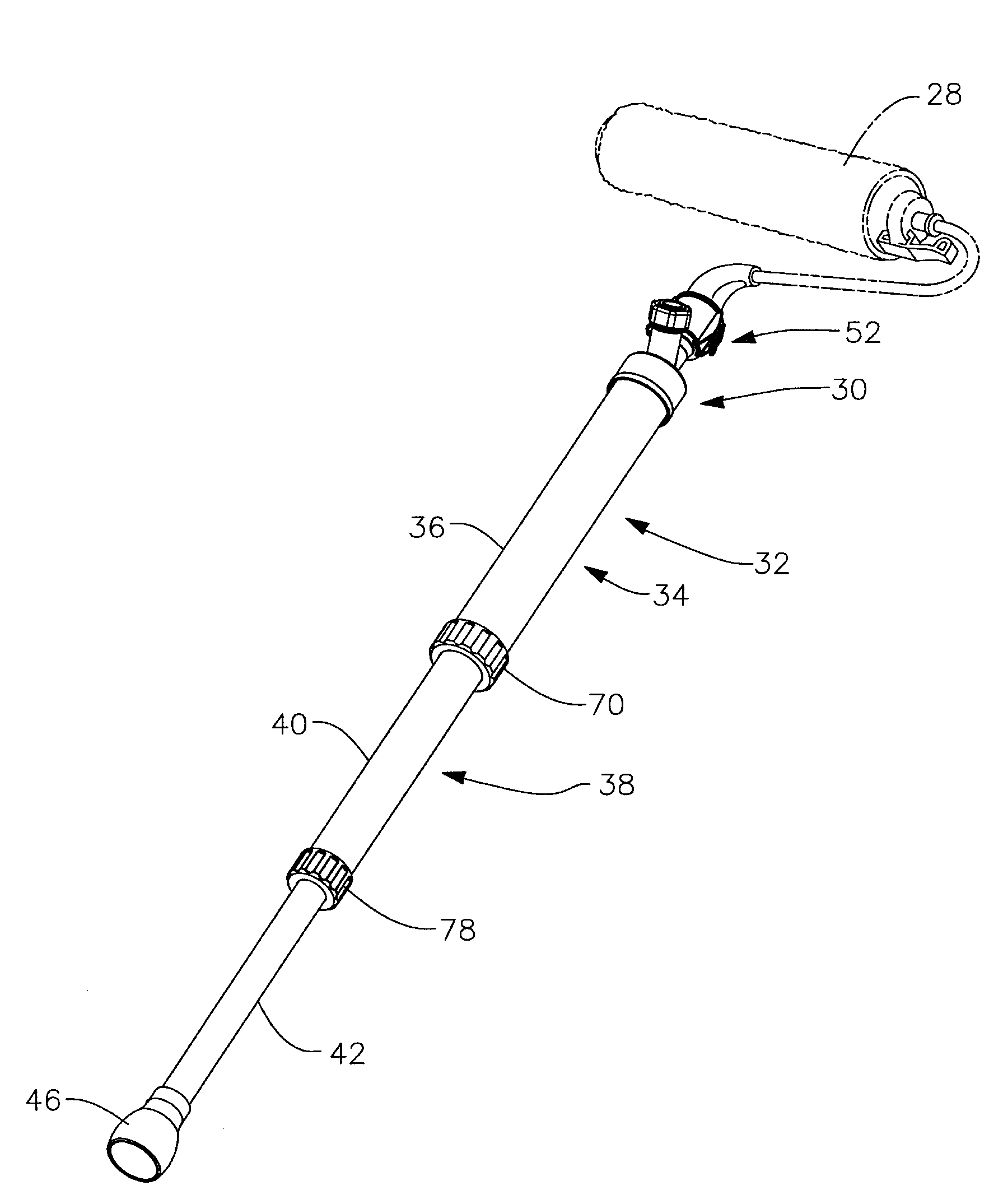 Two stage double piston manual liquid applicator