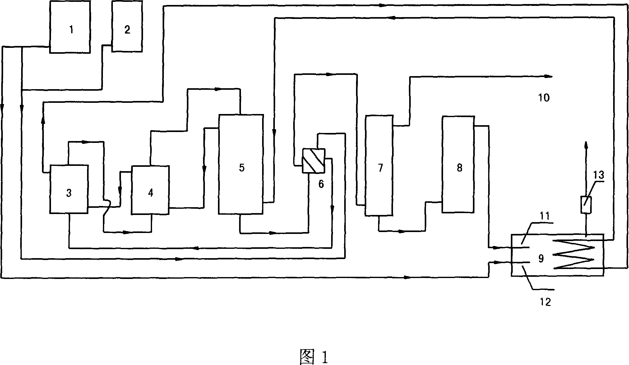 Method of preparing hydrogen by reforming methanol-water steam