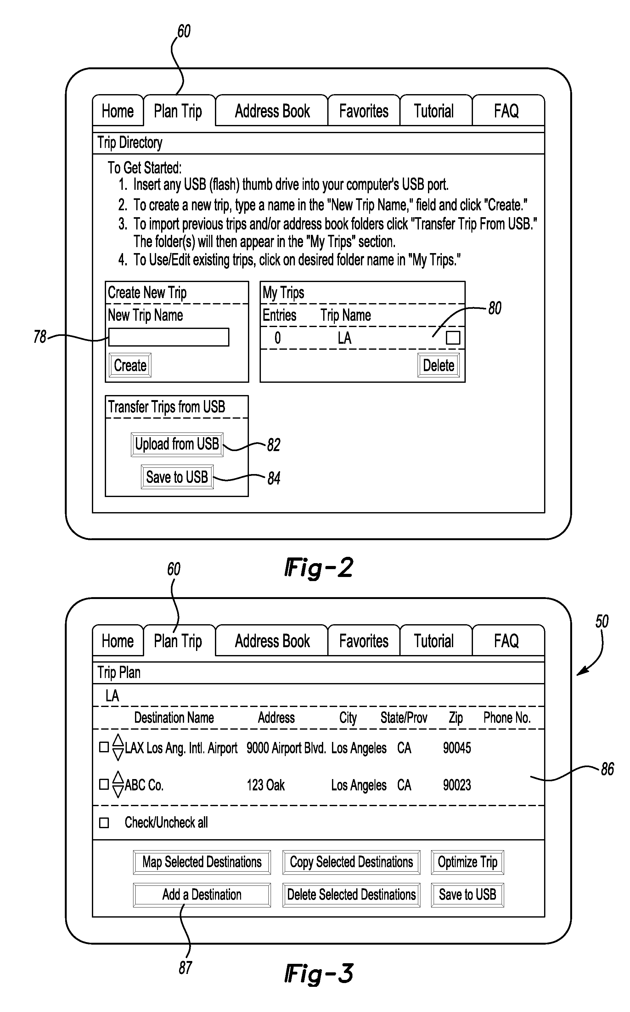 Navigation system with web interface