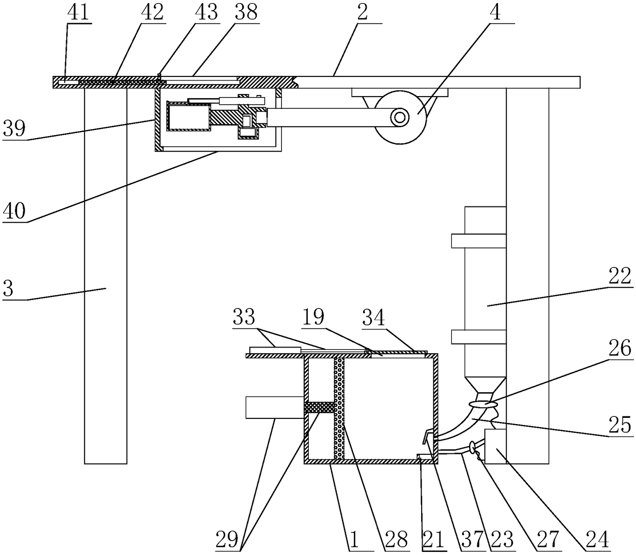 Feeding and grasping integrated device for experimental animal