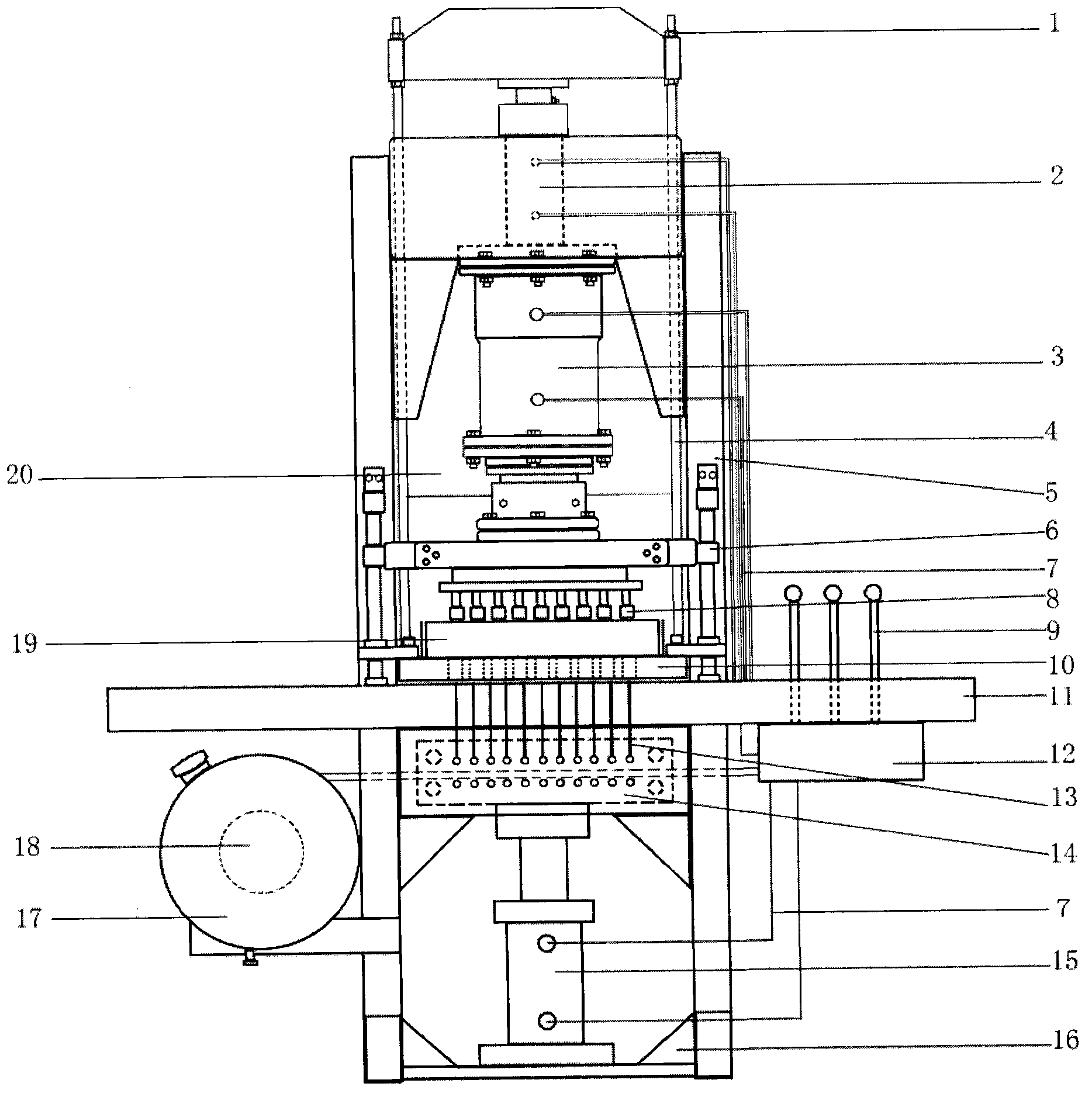 Brick molding machine for producing prefabricated drilling cement