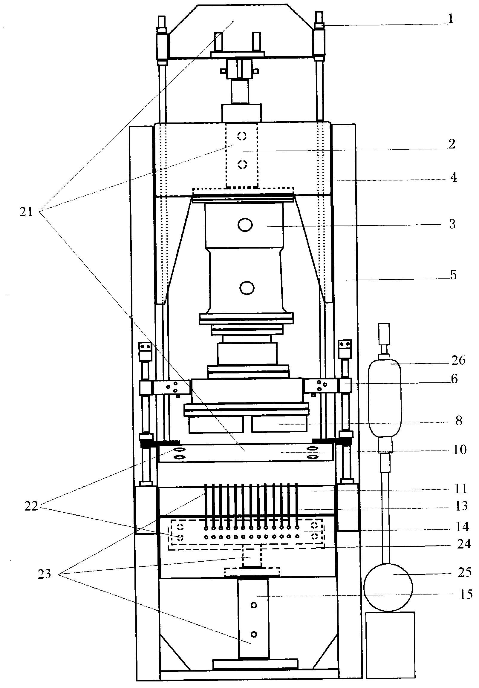 Brick molding machine for producing prefabricated drilling cement