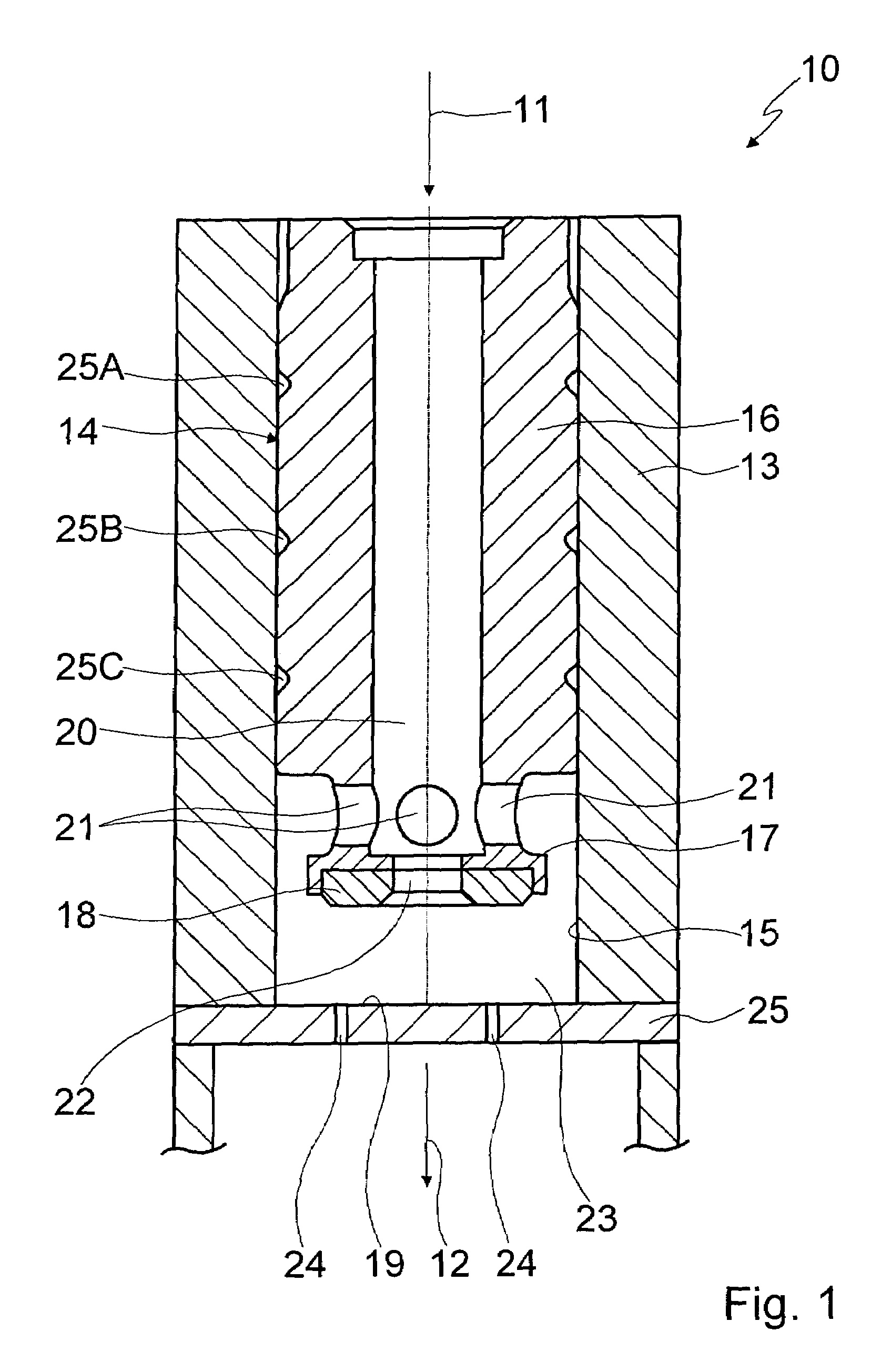 Valve for controlling a fluid