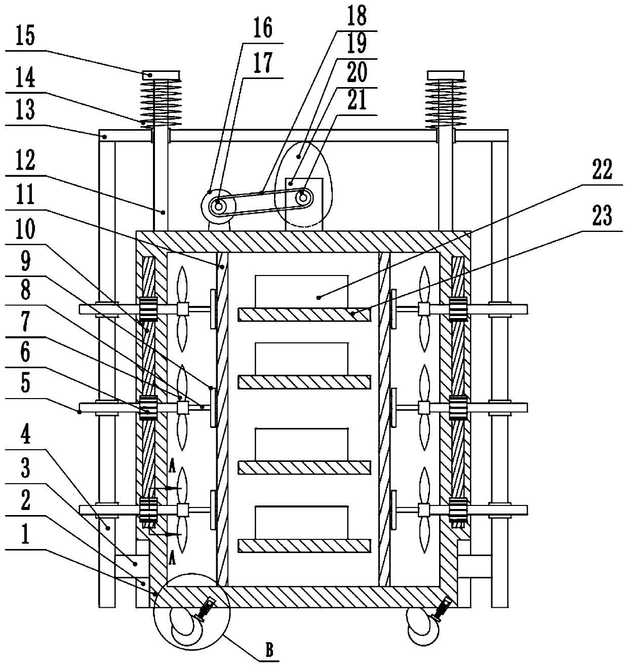 Internet of things based electronic communication cabinet