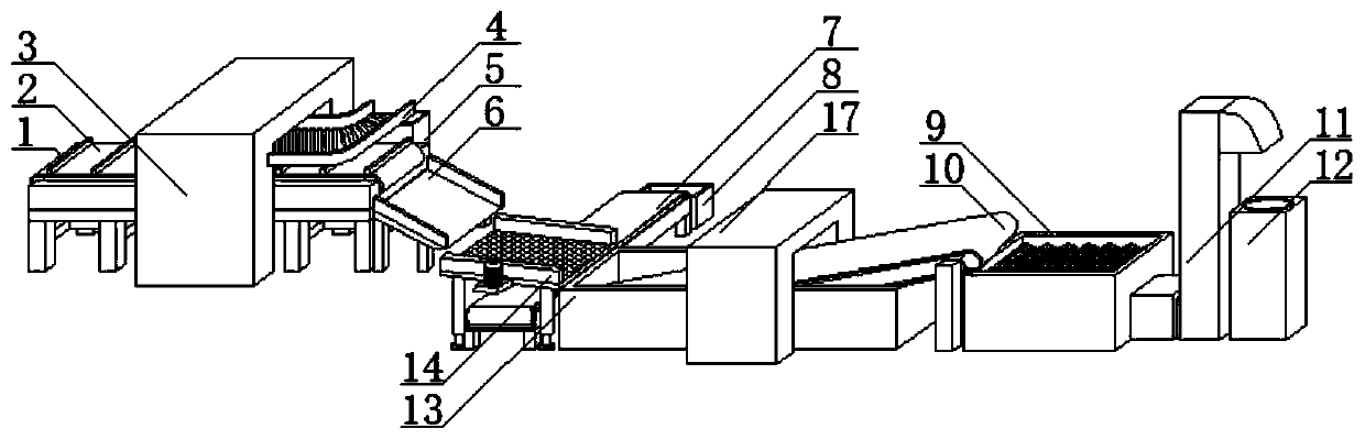 Waste automobile battery disassembling machine