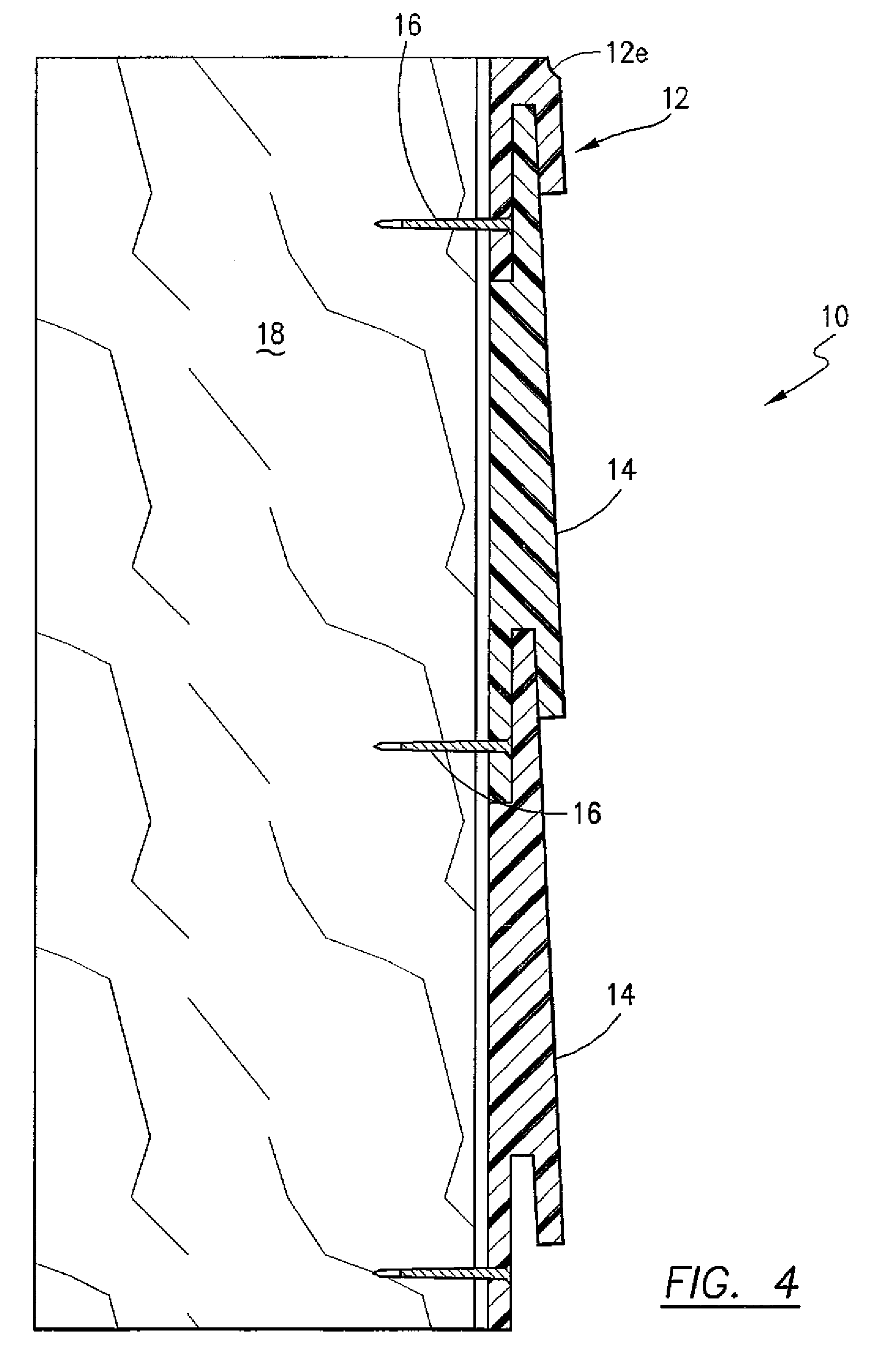 Building siding with horizontal panels installed