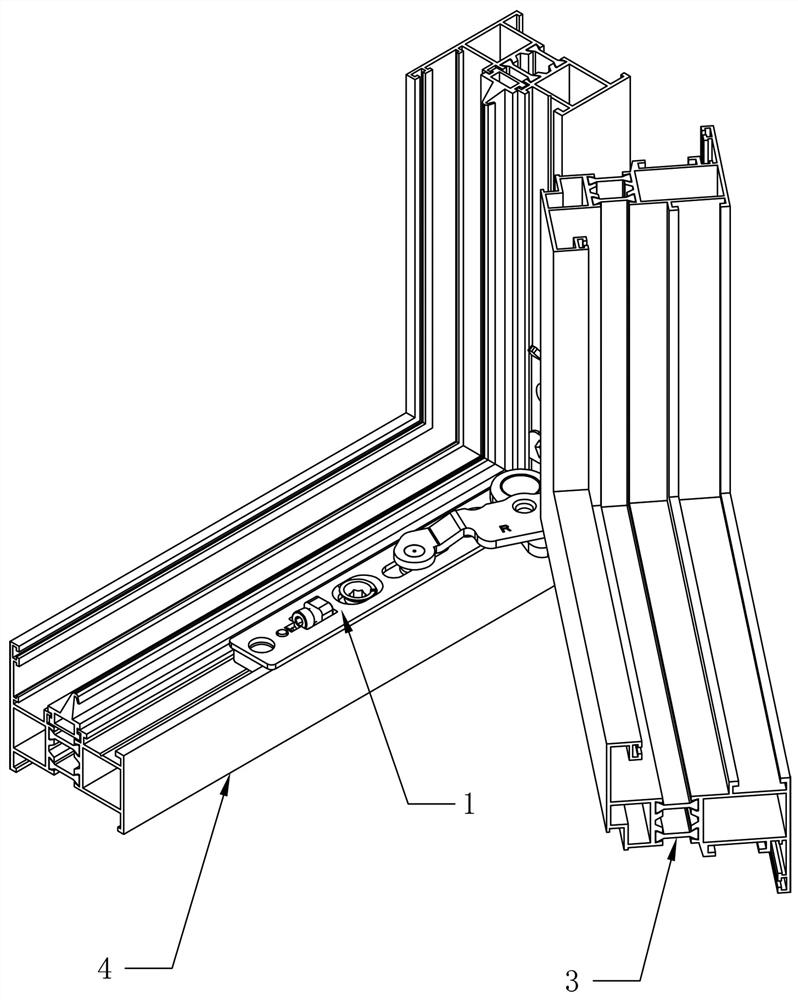 Novel hidden spring hinge