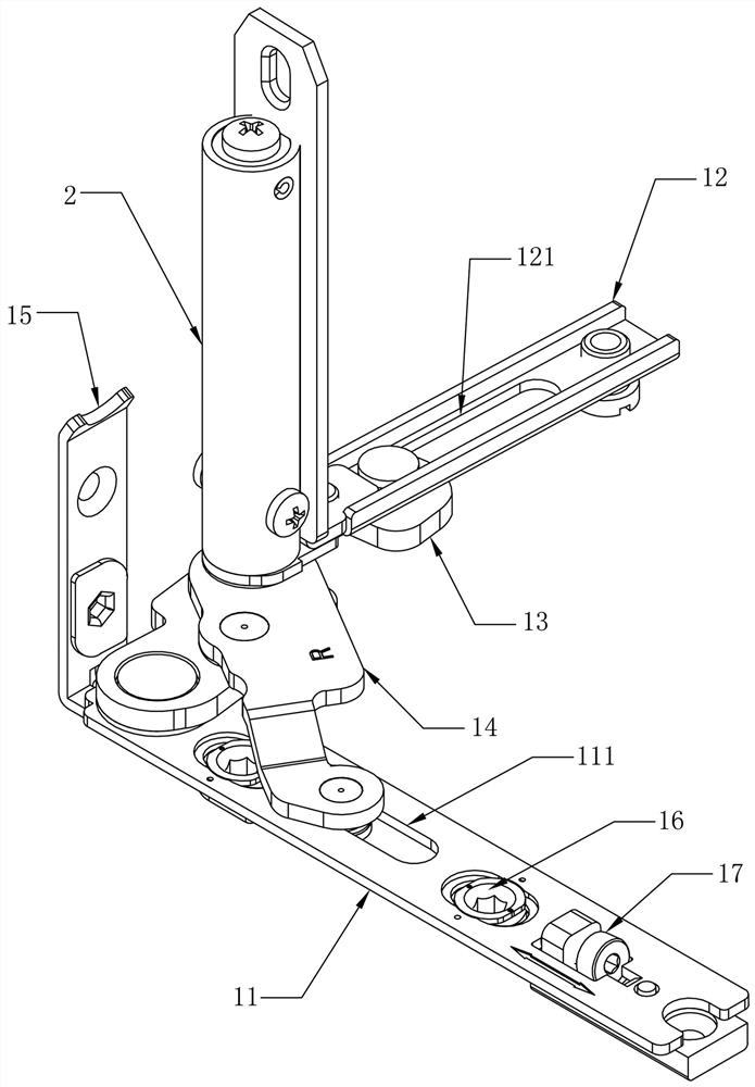 Novel hidden spring hinge