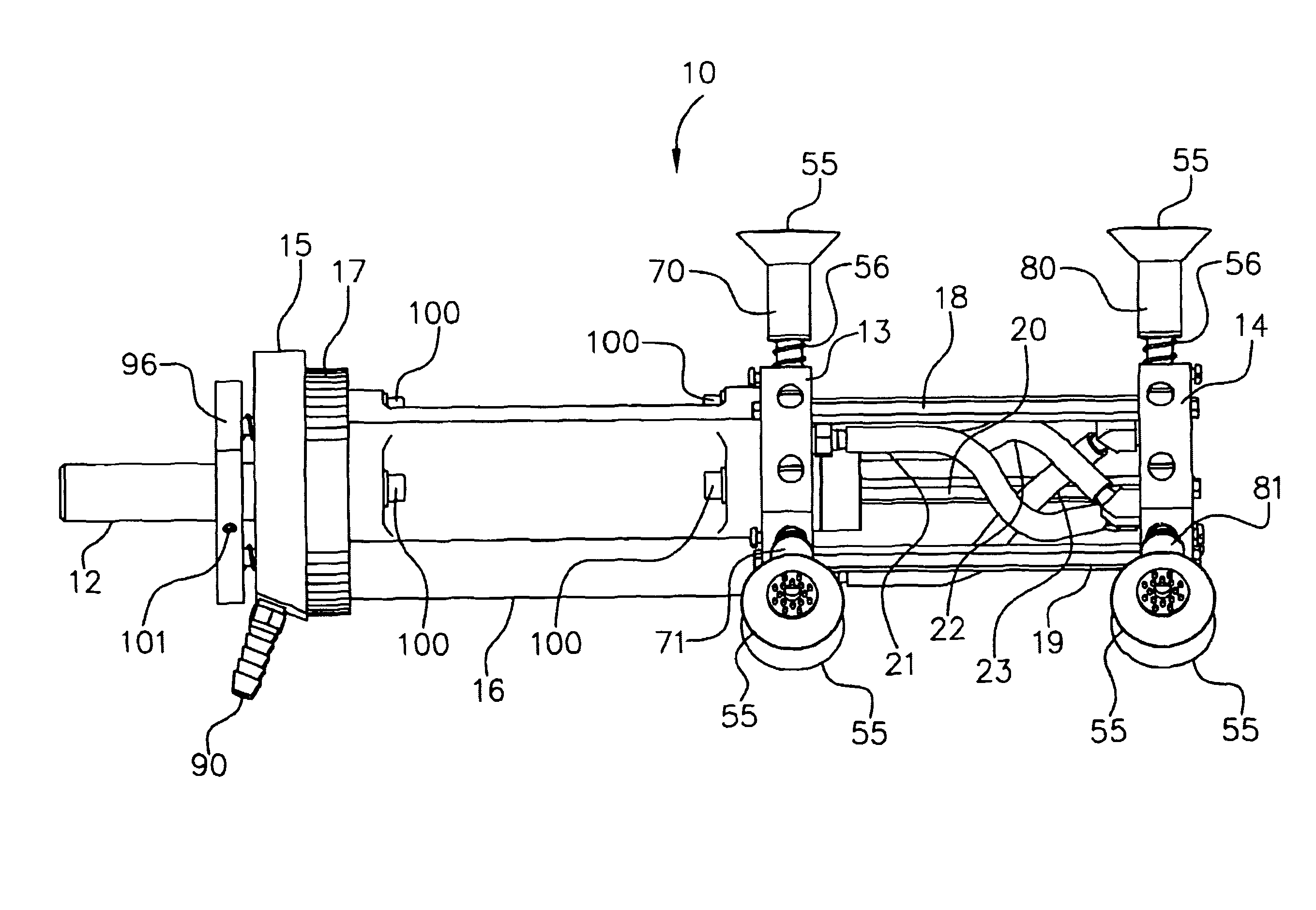 Package pick-off and delivery device