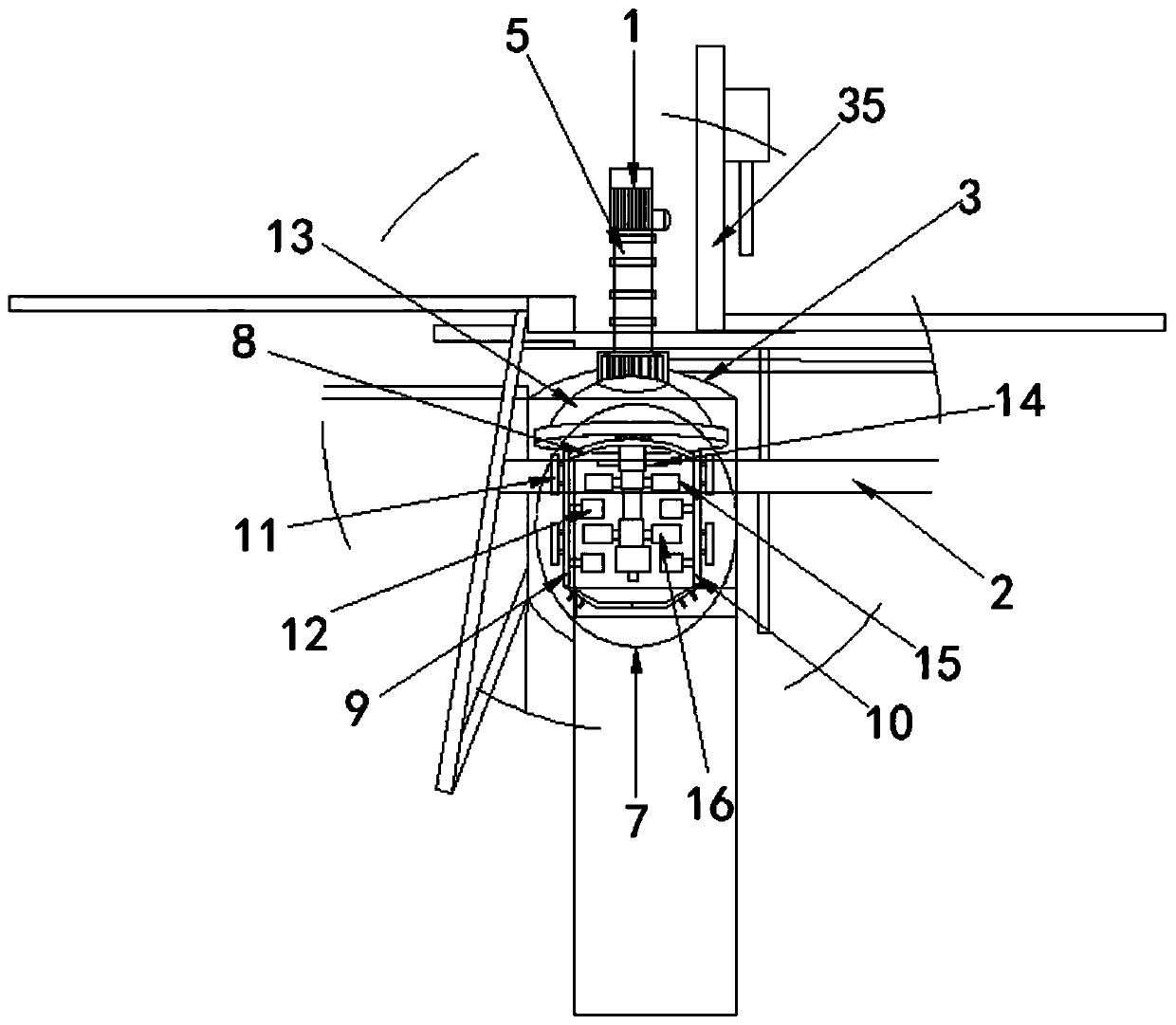 High-shear mixing and emulsifying device for paint coating processing and working method thereof