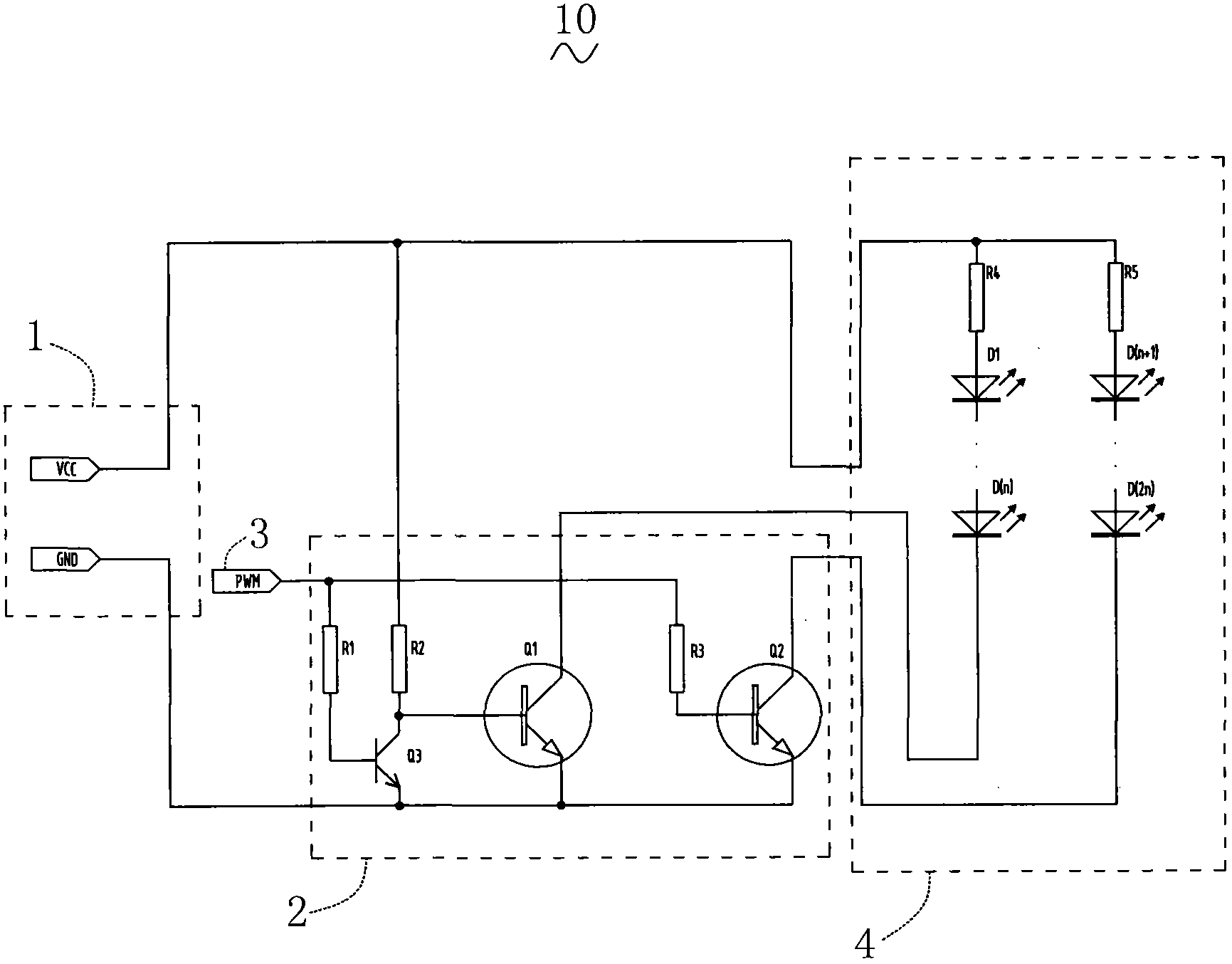 LED lamp control system