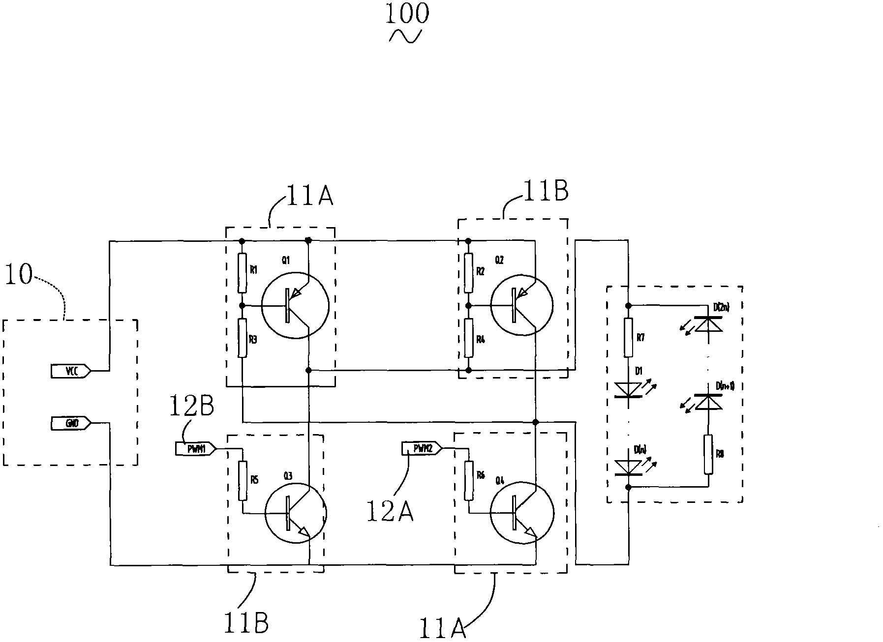 LED lamp control system