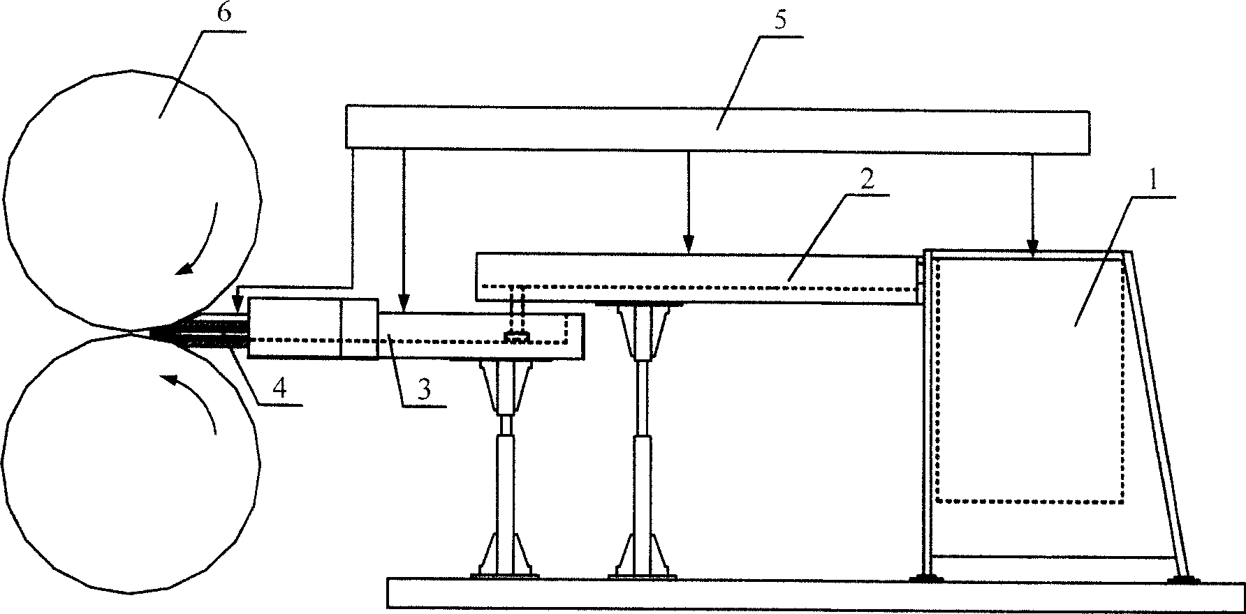 Casting-rolling process and equipment for magnesium alloy slab