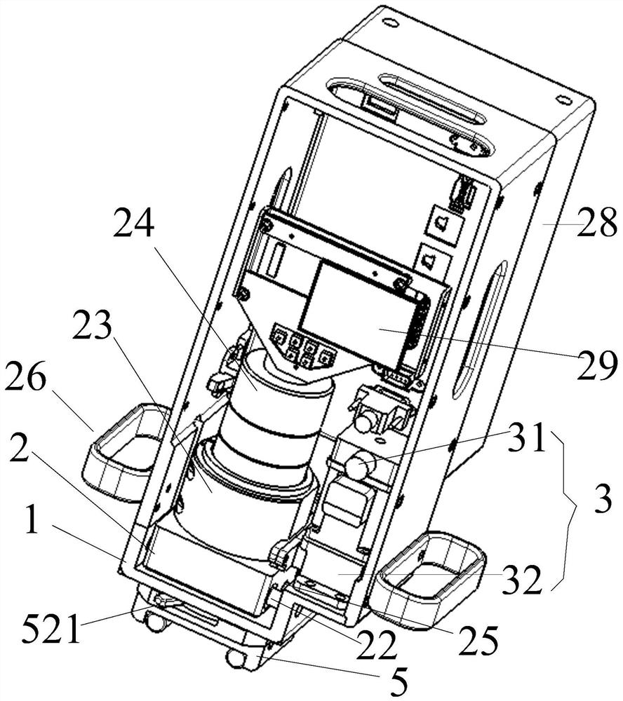 A detector for detecting tiny scratches on the surface of the car shaft