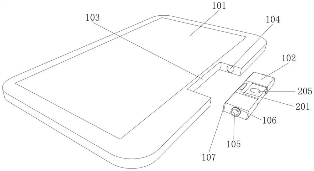 Education tablet computer with angle-adjustable camera