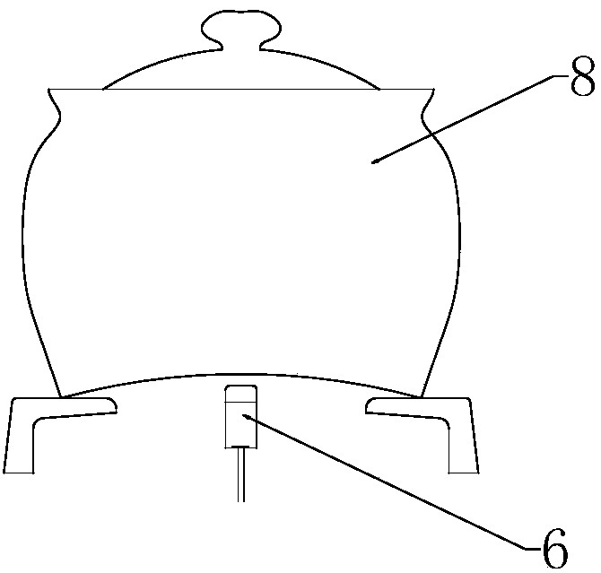 Gas stove with lifting type dry-boiling prevention temperature sensors and control method thereof