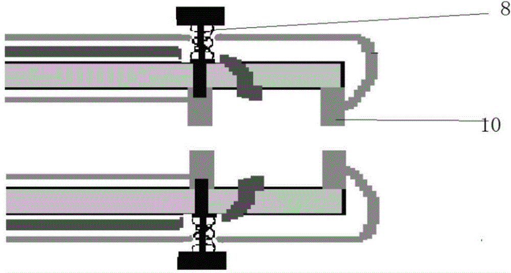 Insulator hydrophobic surface local salt density measuring device and measuring method