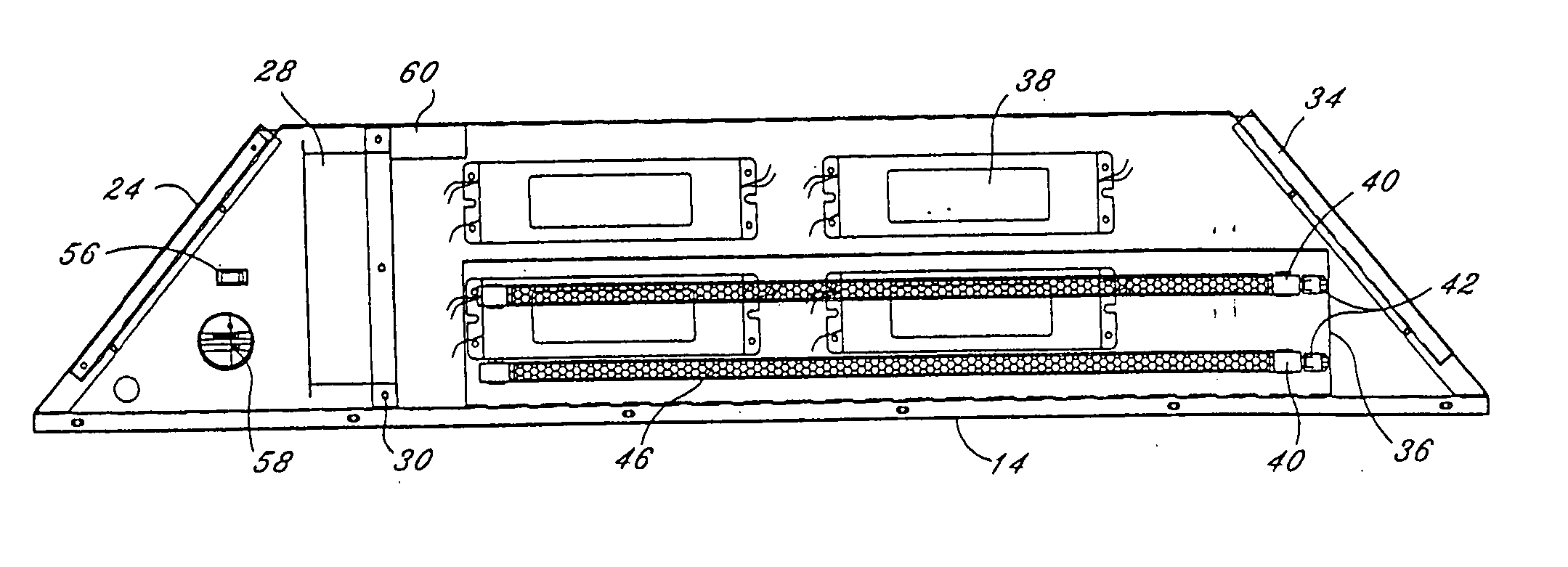 UV target for an environmental air sterilization apparatus