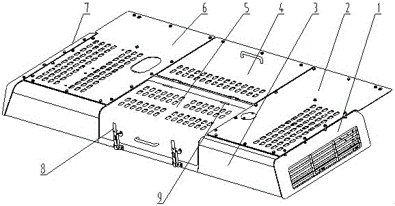 Energy-saving excavator hood