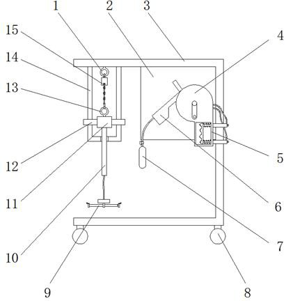 Lifting and positioning device for installing pedestal pan