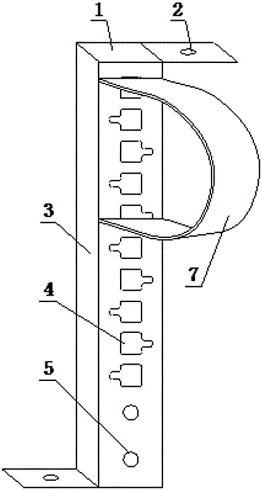 S-shaped stainless steel cabinet suspension