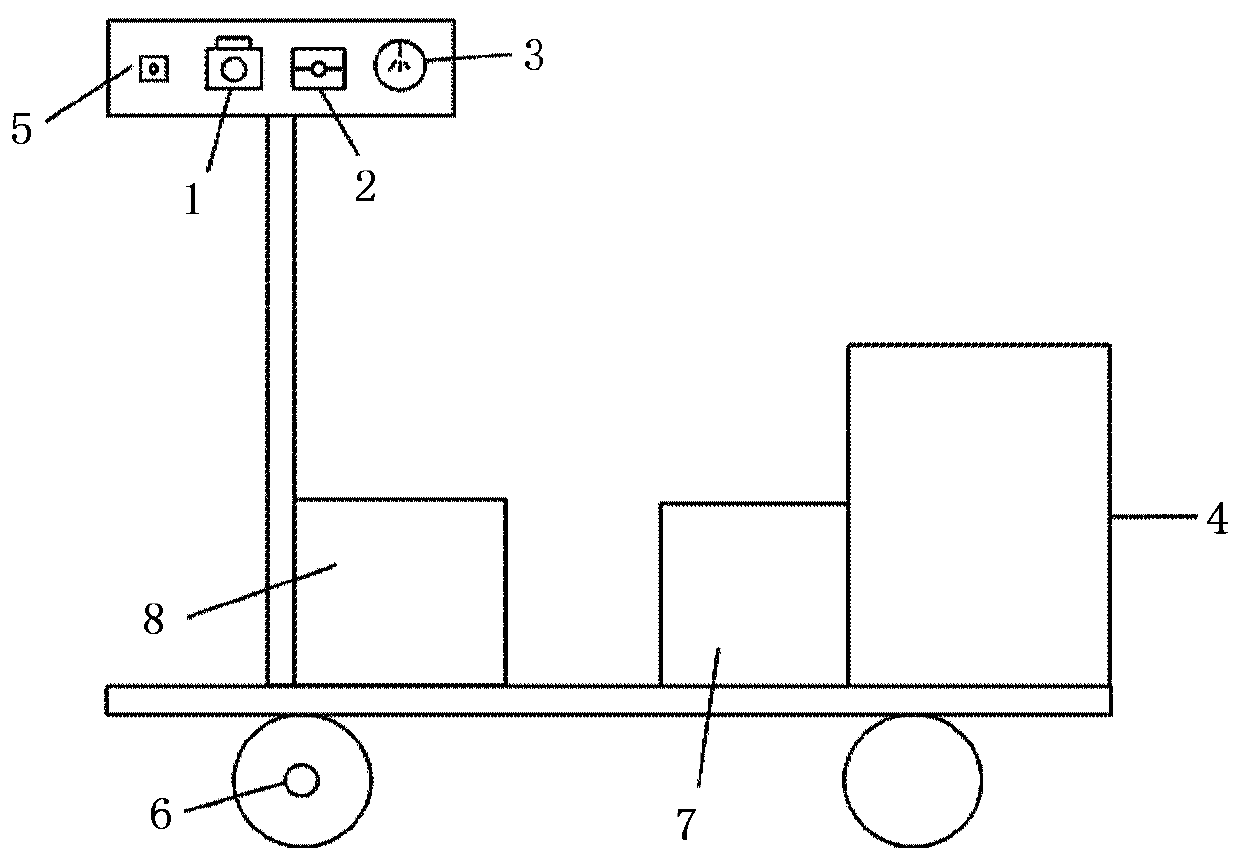 Tunnel structure leaked water precise identifying device and method based on infrared thermal imaging