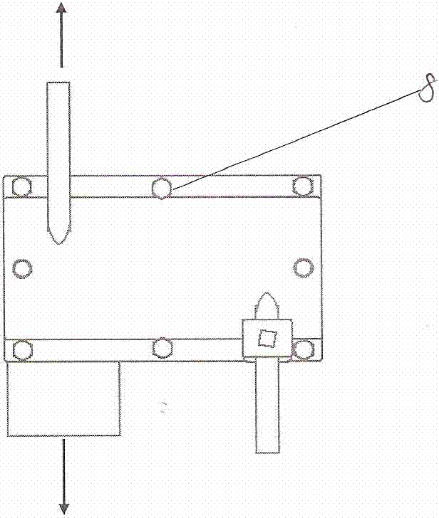 Spiral friction type anchor device for fiber reinforced composite material rib pull cable