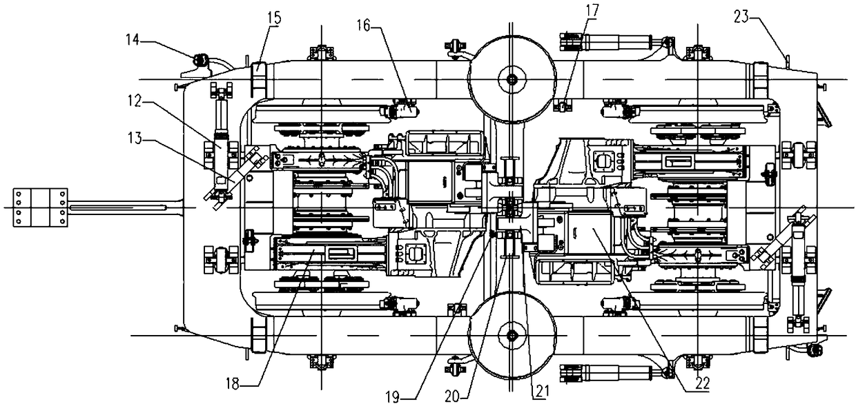 High-speed rail vehicle and its bogie, wheel set driving device