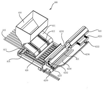 Straw feeding equipment for squeezing tea-seed oil