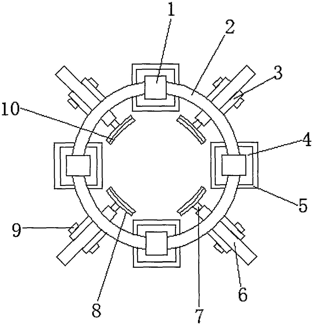 Seedling protective supporting bracket for improving supporting stability of municipal garden