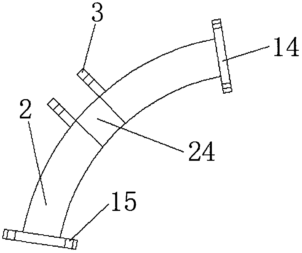 Seedling protective supporting bracket for improving supporting stability of municipal garden