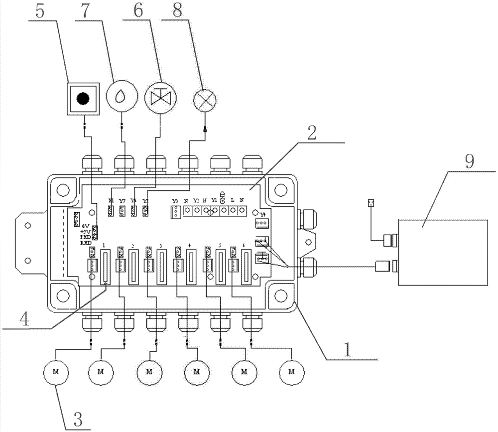 Water pump control system and massaging bathtub with the same