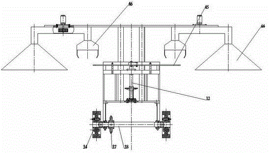 Forced vibrating air-sucking directional pollination device for hybrid rice