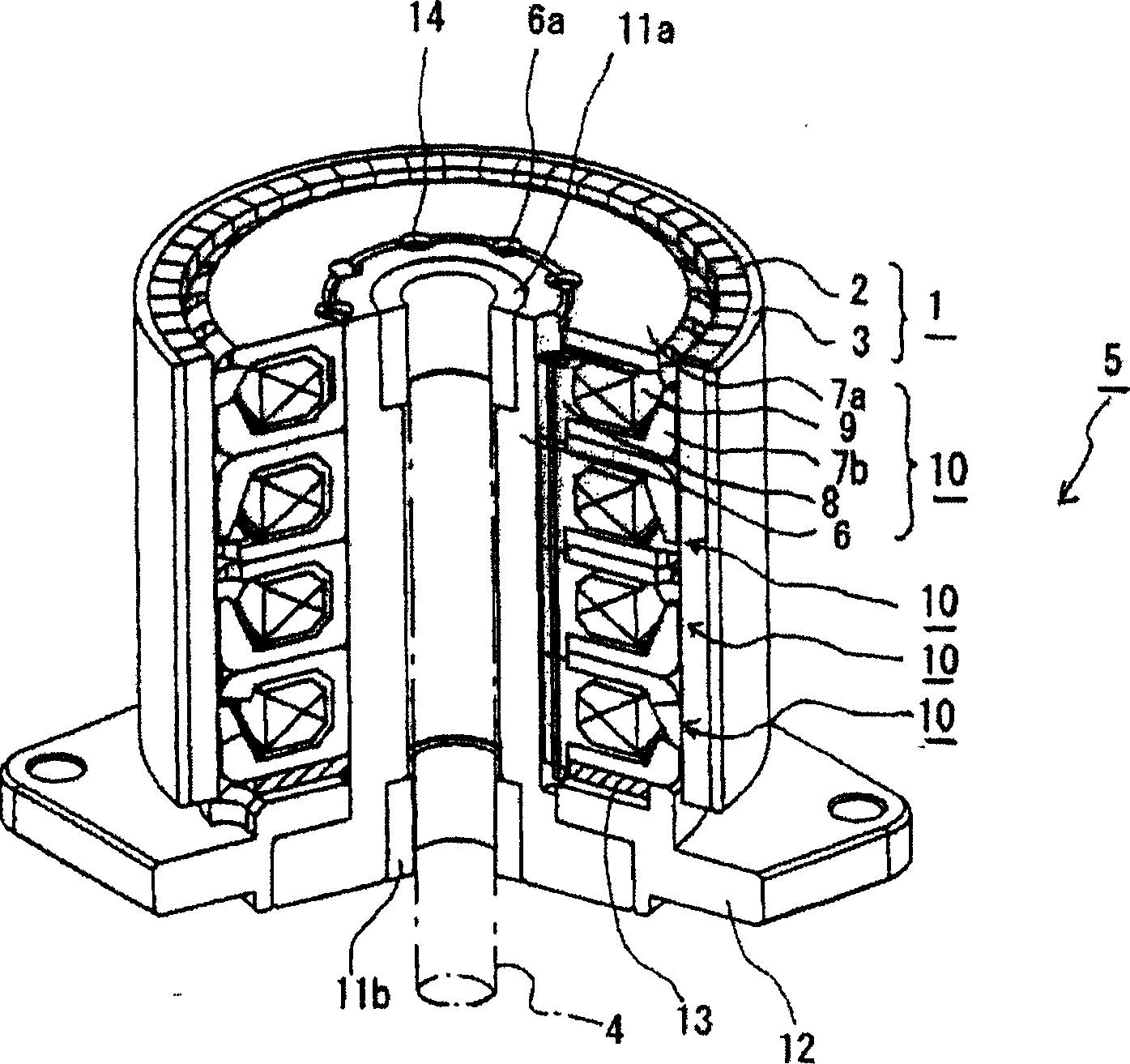 Outside-rotor motor