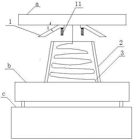 Rigidity anti-swing positioning device for container