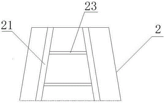 Rigidity anti-swing positioning device for container