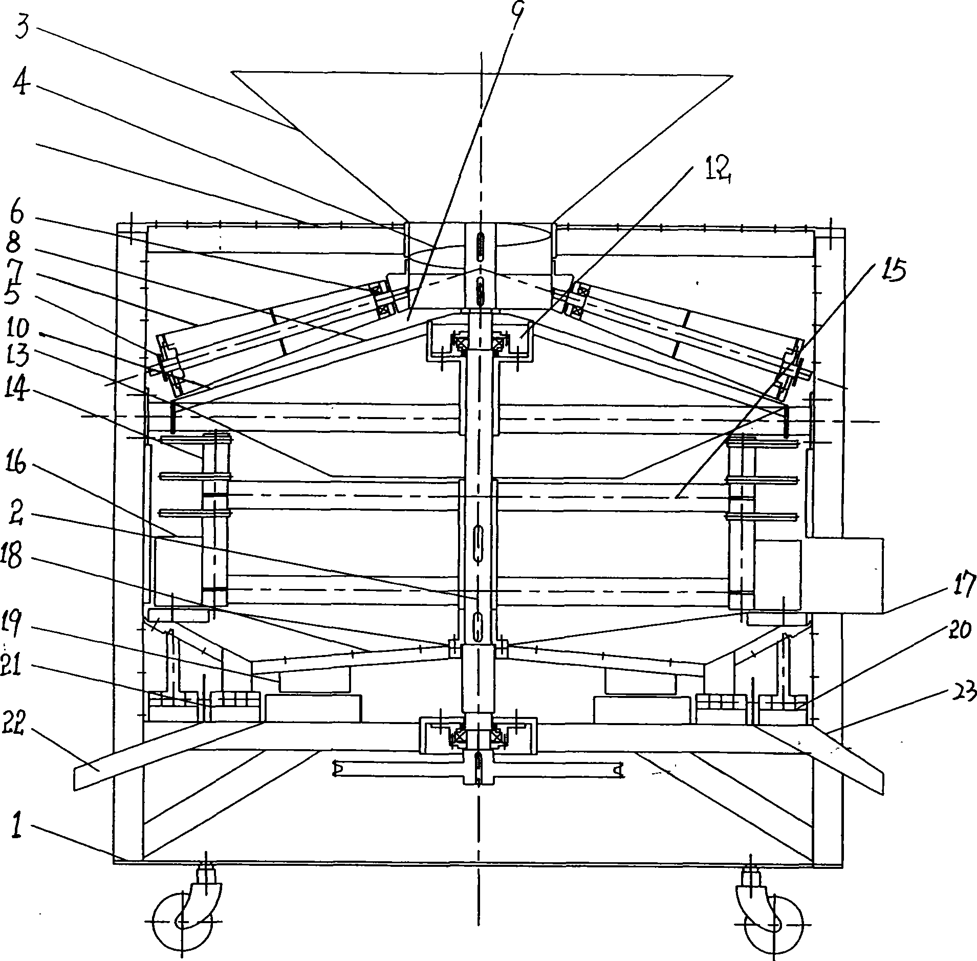 Grinding-rubbing type millet threshing mechanism