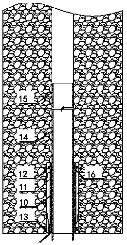 Comprehensive control method for grouting in seepage damage zone of weakly cemented rock mass at the top of underground engineering