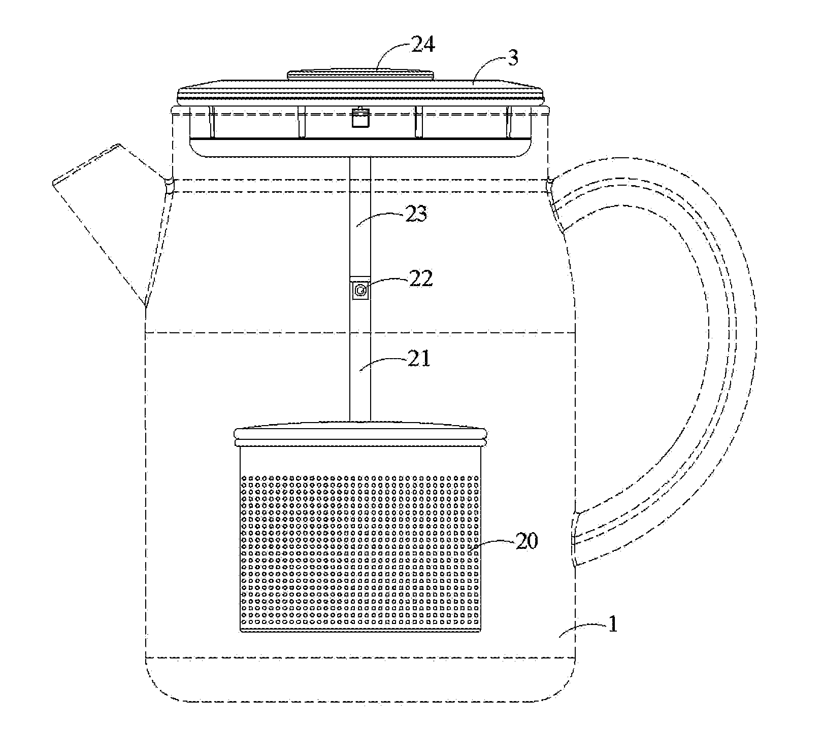 Pot and infuser thereof