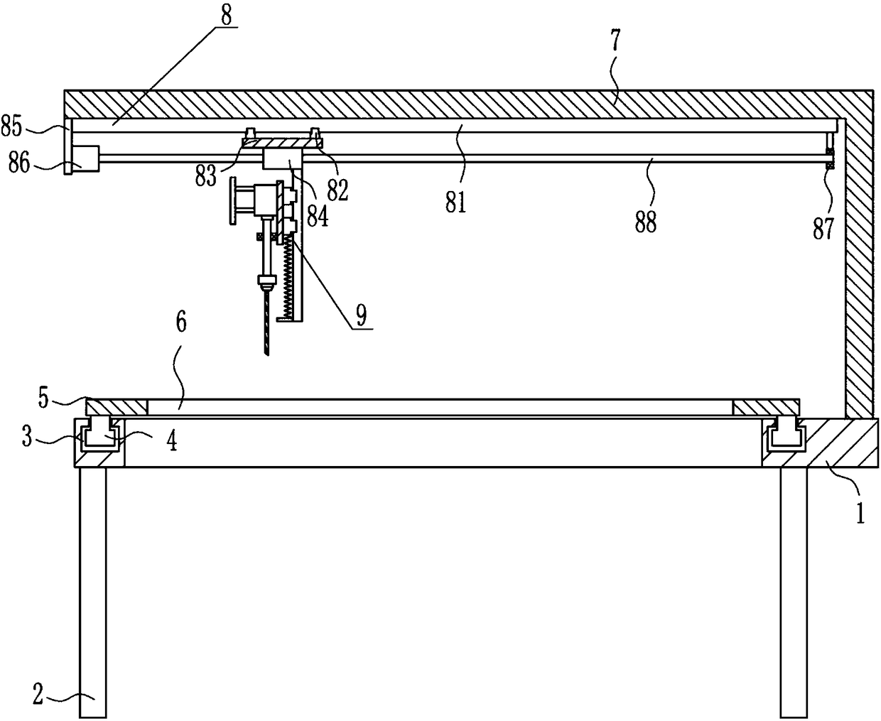 Board punching device