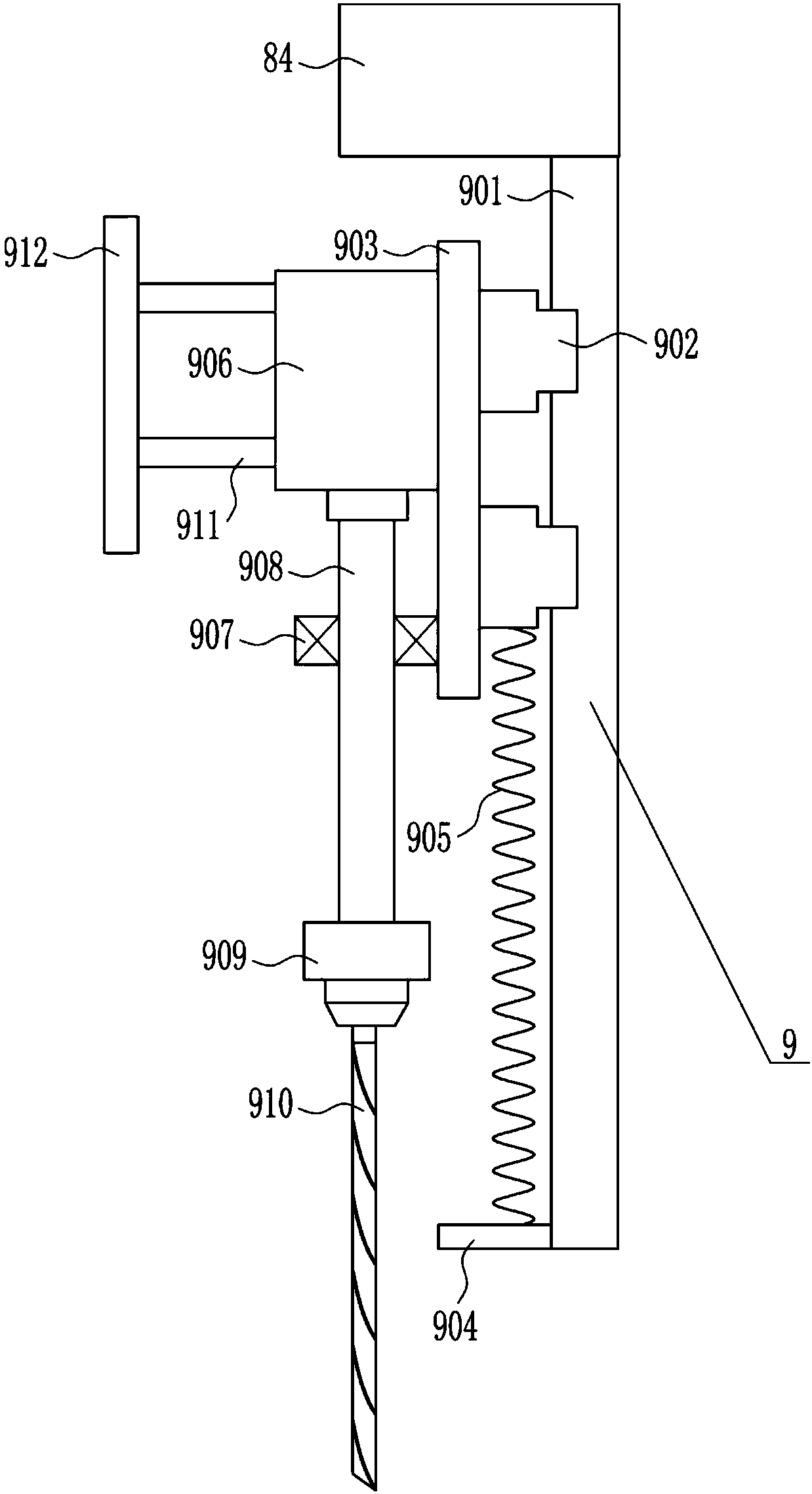 Board punching device