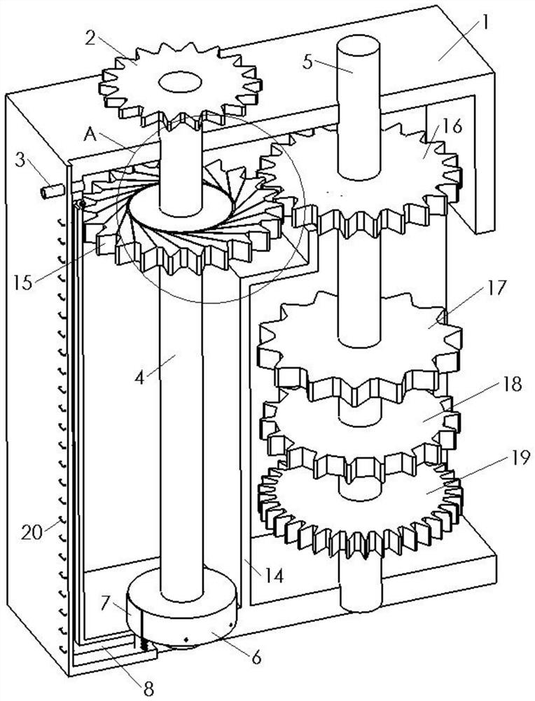 Gear variable-speed adjusting efficient lubricating and cooling device