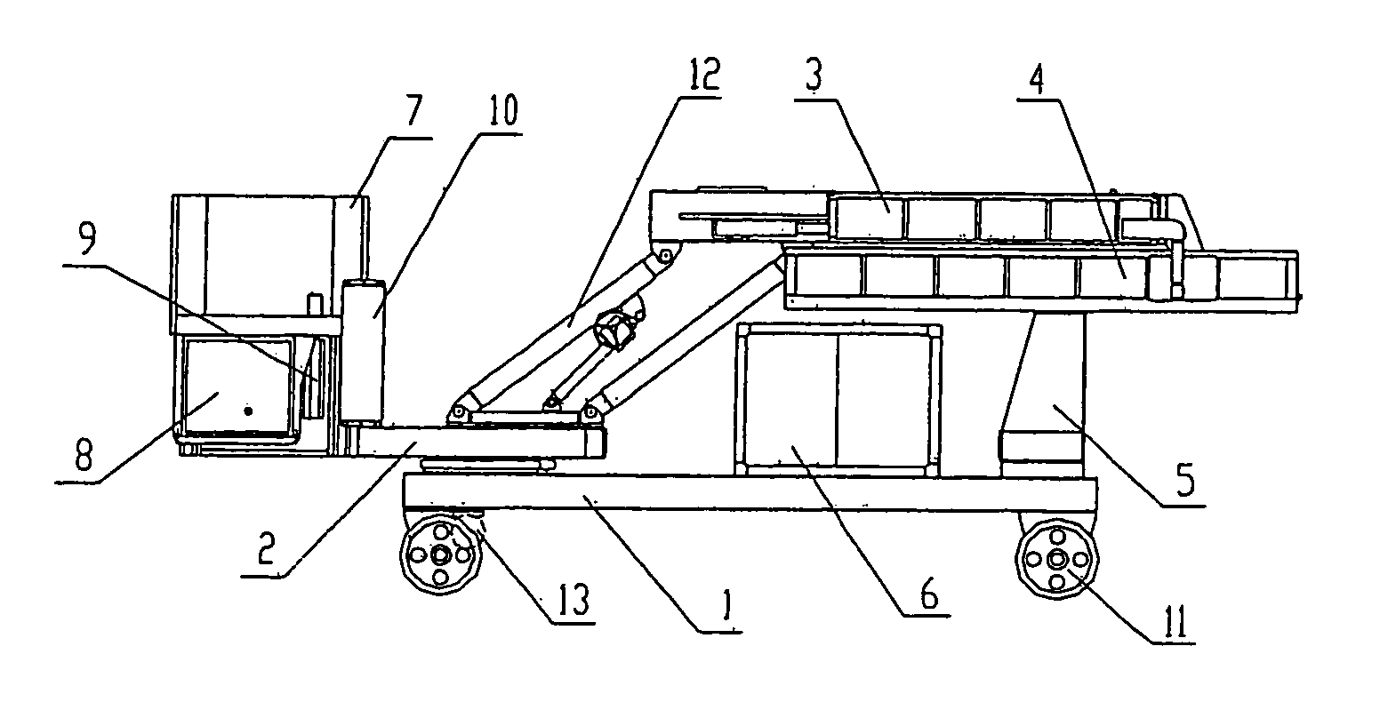 Combined mobile container inspection system with low target