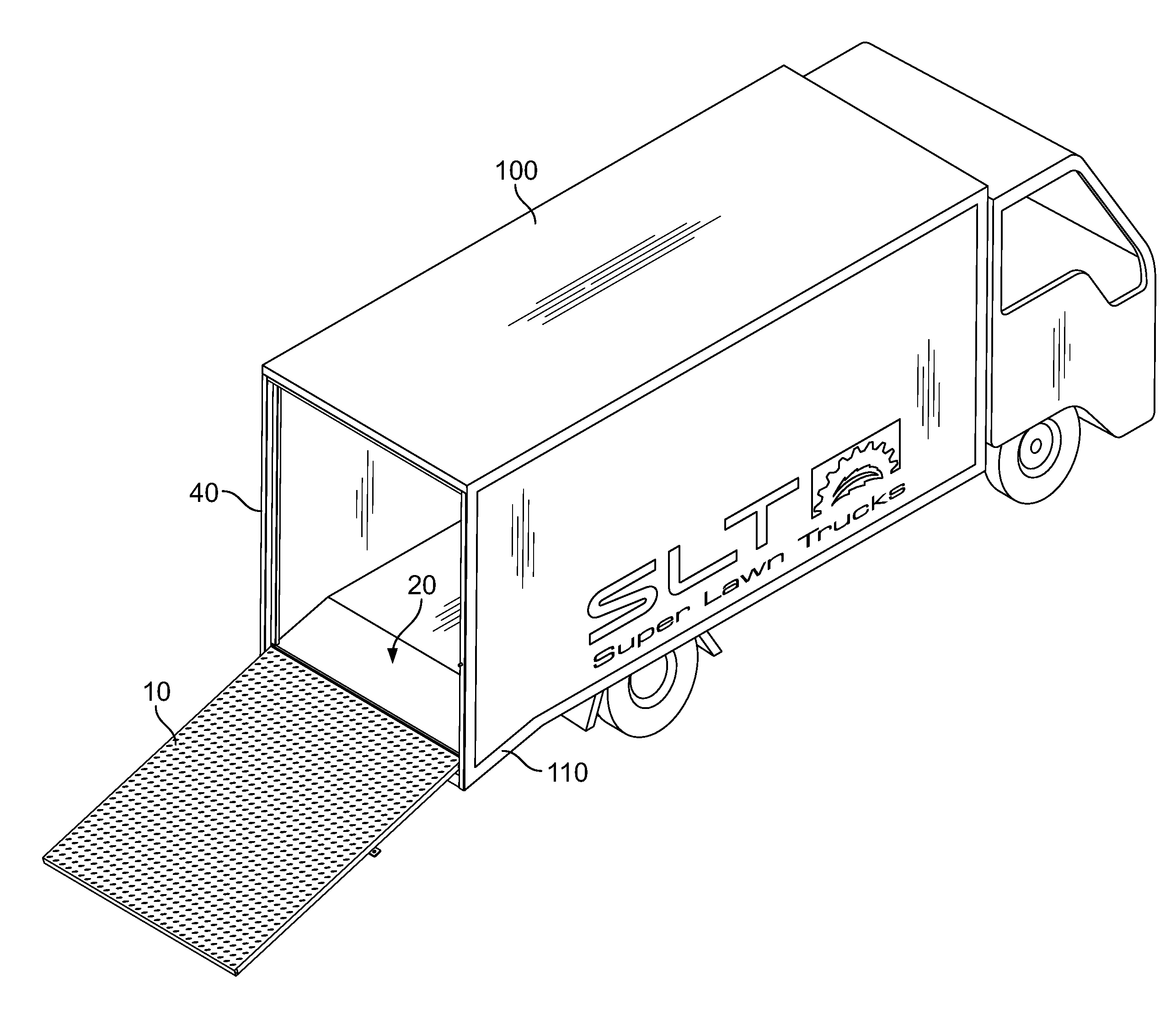 Loading Ramp and Door for a Storage Vehcile