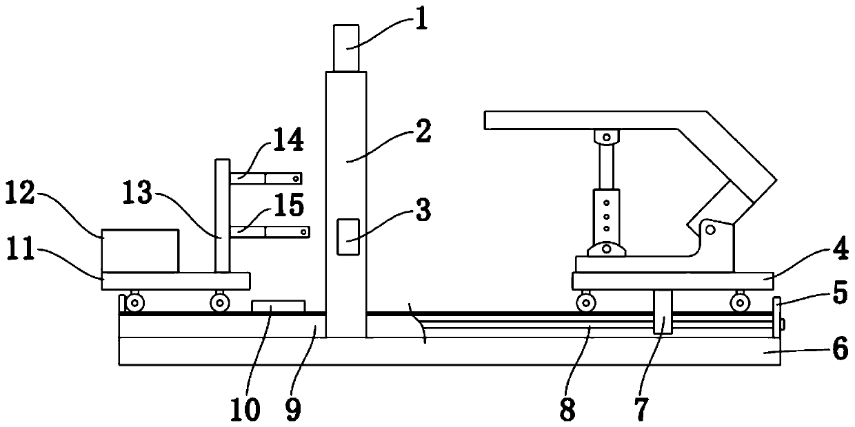 A hydraulic support cylinder column removal device