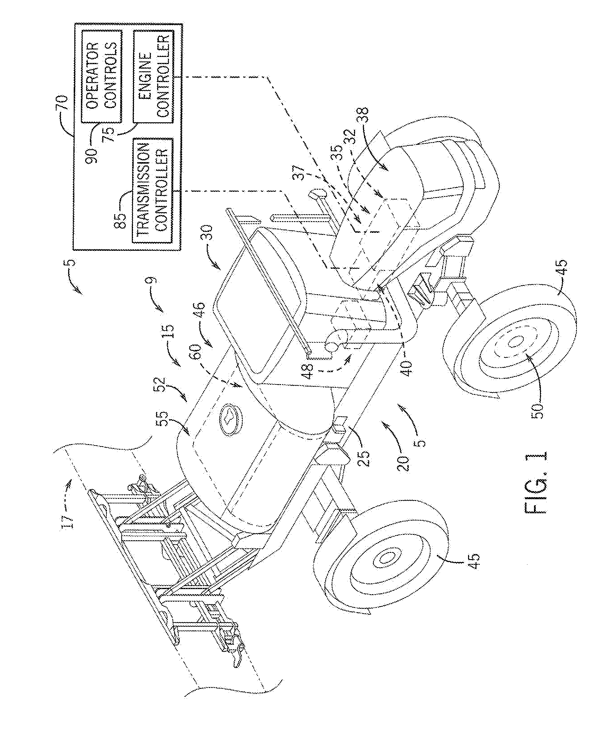 Self-Propelled Off-Road Vehicle With System For Torque Control At Shift Points