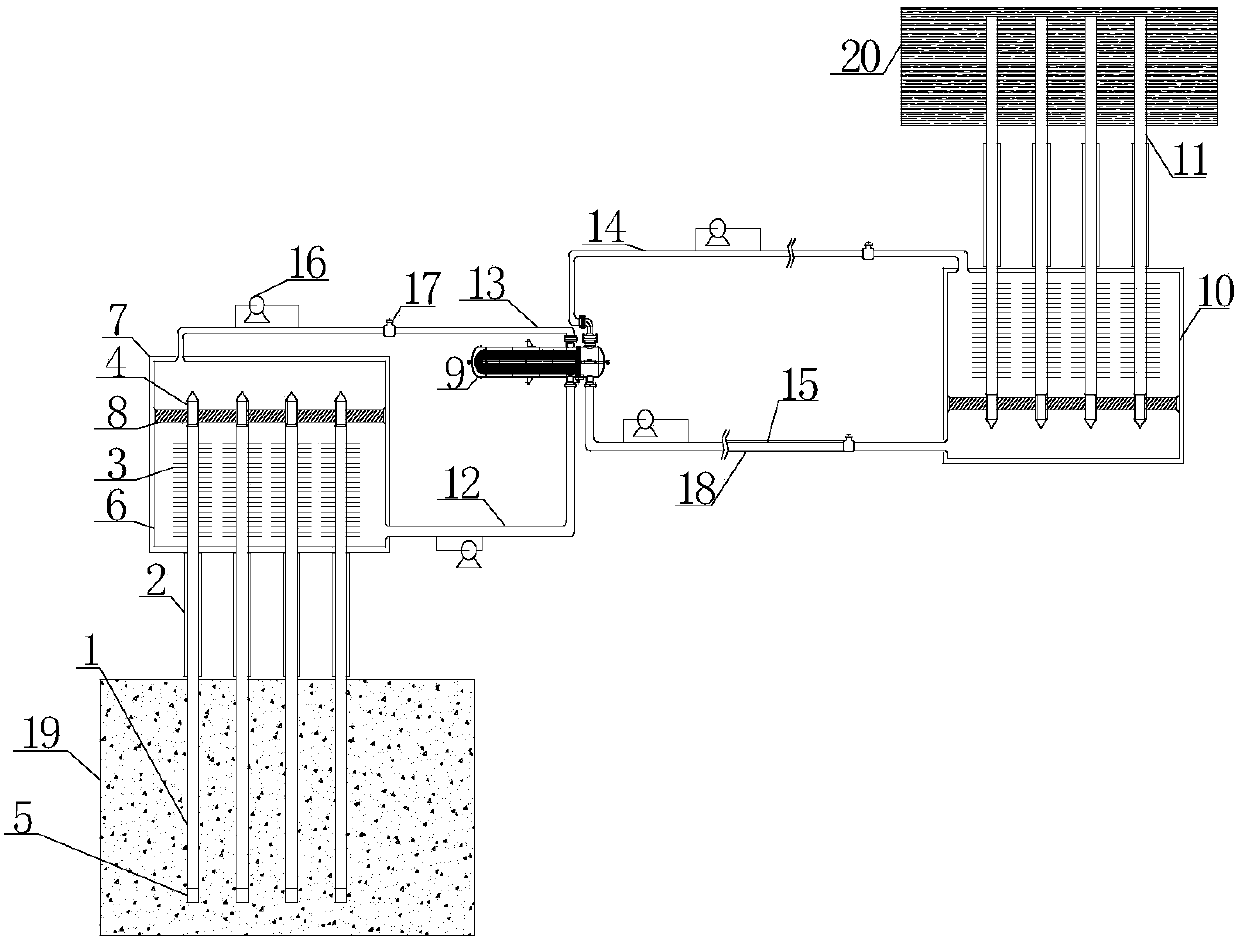 Method for improving gas extraction rate by extracting geothermic energy